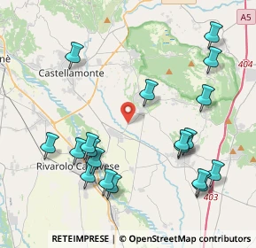 Mappa Strada per Ozegna, 10011 Agliè TO, Italia (4.60421)