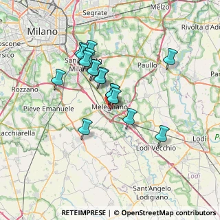 Mappa Via dei Pini, 20077 Melegnano MI, Italia (5.88529)