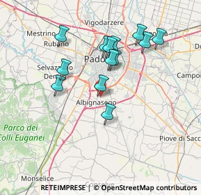 Mappa Via Marinai D'Italia, 35020 Albignasego PD, Italia (6.56231)