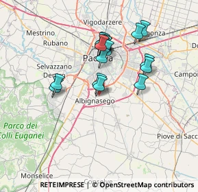 Mappa Via Marinai D'Italia, 35020 Albignasego PD, Italia (6.14278)