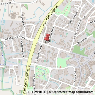 Mappa Via Monteortone, 22, 35031 Abano Terme, Padova (Veneto)