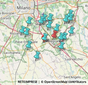 Mappa Via Sandro Pertini, 20080 Carpiano MI, Italia (6.87421)