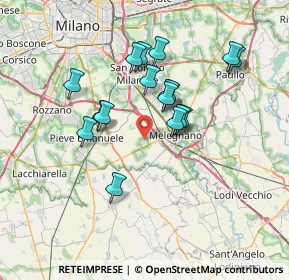 Mappa Via Sandro Pertini, 20080 Carpiano MI, Italia (6.12824)