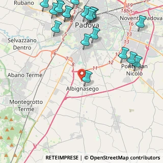Mappa Via S. Leopoldo, 35020 Albignasego PD, Italia (6.071)