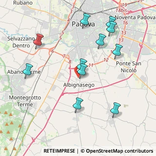 Mappa Via S. Leopoldo, 35020 Albignasego PD, Italia (4.30818)