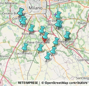 Mappa Via Pietro Nenni, 20085 Locate di Triulzi MI, Italia (6.99235)