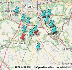 Mappa Via Pietro Nenni, 20085 Locate di Triulzi MI, Italia (6.54474)