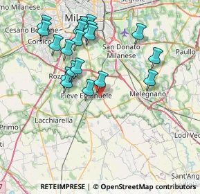 Mappa Via Pietro Nenni, 20085 Locate di Triulzi MI, Italia (7.75579)