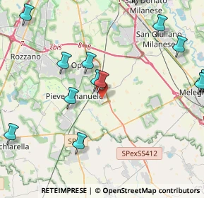 Mappa Via Pietro Nenni, 20085 Locate di Triulzi MI, Italia (6.2725)