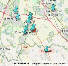 Mappa Via Pietro Nenni, 20085 Locate di Triulzi MI, Italia (3.2775)