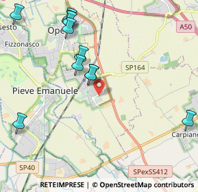 Mappa Via Pietro Nenni, 20085 Locate di Triulzi MI, Italia (2.39909)