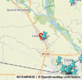 Mappa Via Torino, 13030 Caresanablot VC, Italia (3.69455)