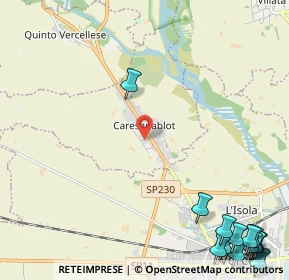 Mappa Via Torino, 13030 Caresanablot VC, Italia (3.81714)