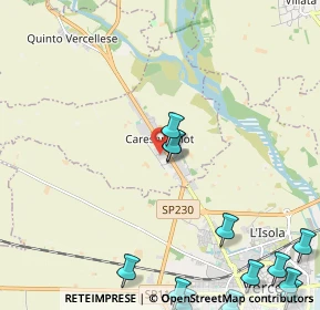 Mappa Via Torino, 13030 Caresanablot VC, Italia (3.26429)