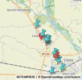 Mappa Via Torino, 13030 Caresanablot VC, Italia (1.78182)