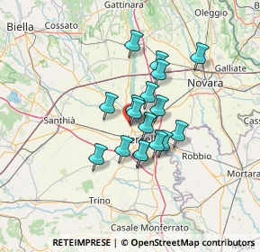 Mappa Via Torino, 13030 Caresanablot VC, Italia (9.31529)