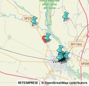 Mappa Via Torino, 13030 Caresanablot VC, Italia (3.90692)