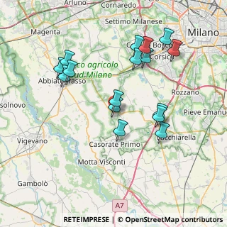 Mappa Via Giacomo Matteotti, 20088 Rosate MI, Italia (7.58)