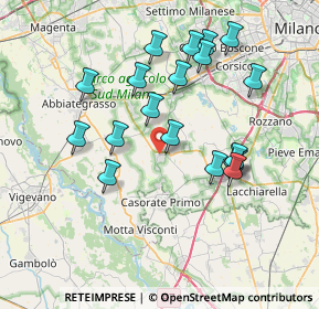 Mappa Via Giacomo Matteotti, 20088 Rosate MI, Italia (7.22526)