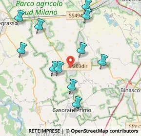 Mappa Via Giacomo Matteotti, 20088 Rosate MI, Italia (4.22091)