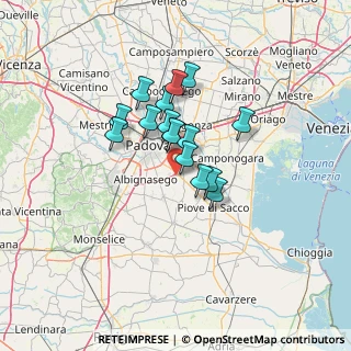 Mappa Via Palestro, 35020 Ponte San Nicolò PD, Italia (9.32438)