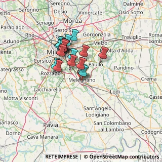 Mappa Via Sant'Angelo, 20077 Melegnano MI, Italia (11.0425)