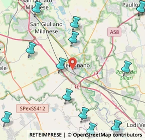 Mappa Via Vincenzo Bettoni, 20077 Melegnano MI, Italia (6.58188)