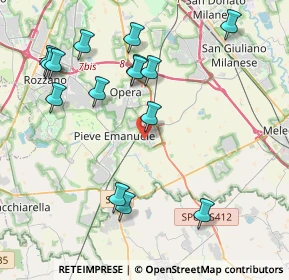 Mappa Via G. di Vittorio, 20085 Locate di Triulzi MI, Italia (4.51333)