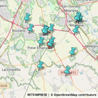 Mappa Via G. di Vittorio, 20085 Locate di Triulzi MI, Italia (4.05235)