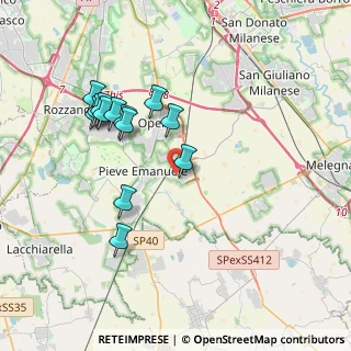 Mappa Via G. di Vittorio, 20085 Locate di Triulzi MI, Italia (3.63769)