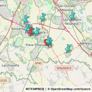 Mappa Via G. di Vittorio, 20085 Locate di Triulzi MI, Italia (3.61)