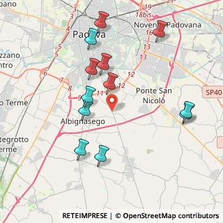 Mappa Via Pietro Bembo, 35127 Padova PD, Italia (4.11333)