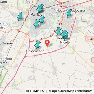 Mappa Via Pietro Bembo, 35127 Padova PD, Italia (4.68182)