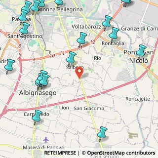 Mappa Via Pietro Bembo, 35127 Padova PD, Italia (3.2895)