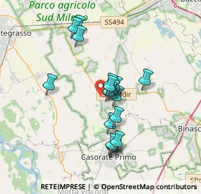 Mappa Via Aldo Moro, 20088 Rosate MI, Italia (2.95471)
