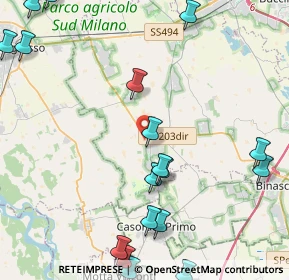 Mappa Via Aldo Moro, 20088 Rosate MI, Italia (6.138)