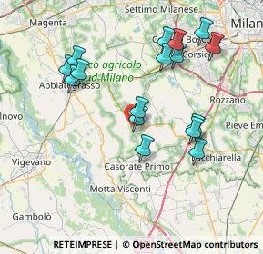 Mappa Via Aldo Moro, 20088 Rosate MI, Italia (7.67313)