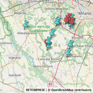 Mappa Via Aldo Moro, 20088 Rosate MI, Italia (8.89)