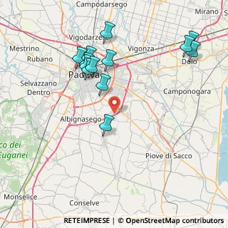 Mappa Viale Grecia, 35020 Ponte San Nicolò PD, Italia (8.48154)