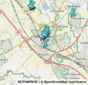 Mappa Via VIII Giugno, 20077 Melegnano MI, Italia (1.57167)