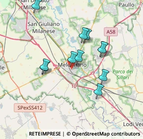 Mappa Via VIII Giugno, 20077 Melegnano MI, Italia (3.21727)