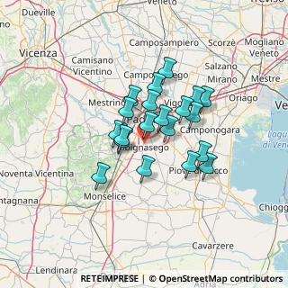 Mappa Via Feltre, 35020 Albignasego PD, Italia (9.77)