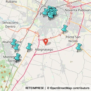 Mappa Via Verona, 35020 Albignasego PD, Italia (5.417)