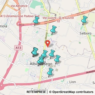 Mappa Via Feltre, 35020 Albignasego PD, Italia (0.92583)