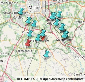 Mappa Via Bruno Buozzi, 20085 Locate di Triulzi MI, Italia (6.57737)