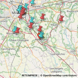 Mappa SP 40 Melegnano Binasco, 20098 San Giuliano Milanese MI, Italia (10.296)