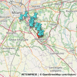 Mappa SP 40 Melegnano Binasco, 20098 San Giuliano Milanese MI, Italia (5.70385)
