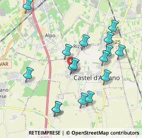 Mappa Via Cavour, 37060 Castel d'Azzano VR, Italia (2.00688)