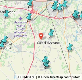 Mappa Via Cavour, 37060 Castel d'Azzano VR, Italia (6.4455)