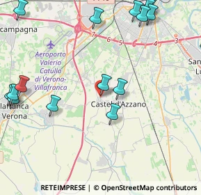 Mappa Via Cavour, 37060 Castel d'Azzano VR, Italia (6.298)